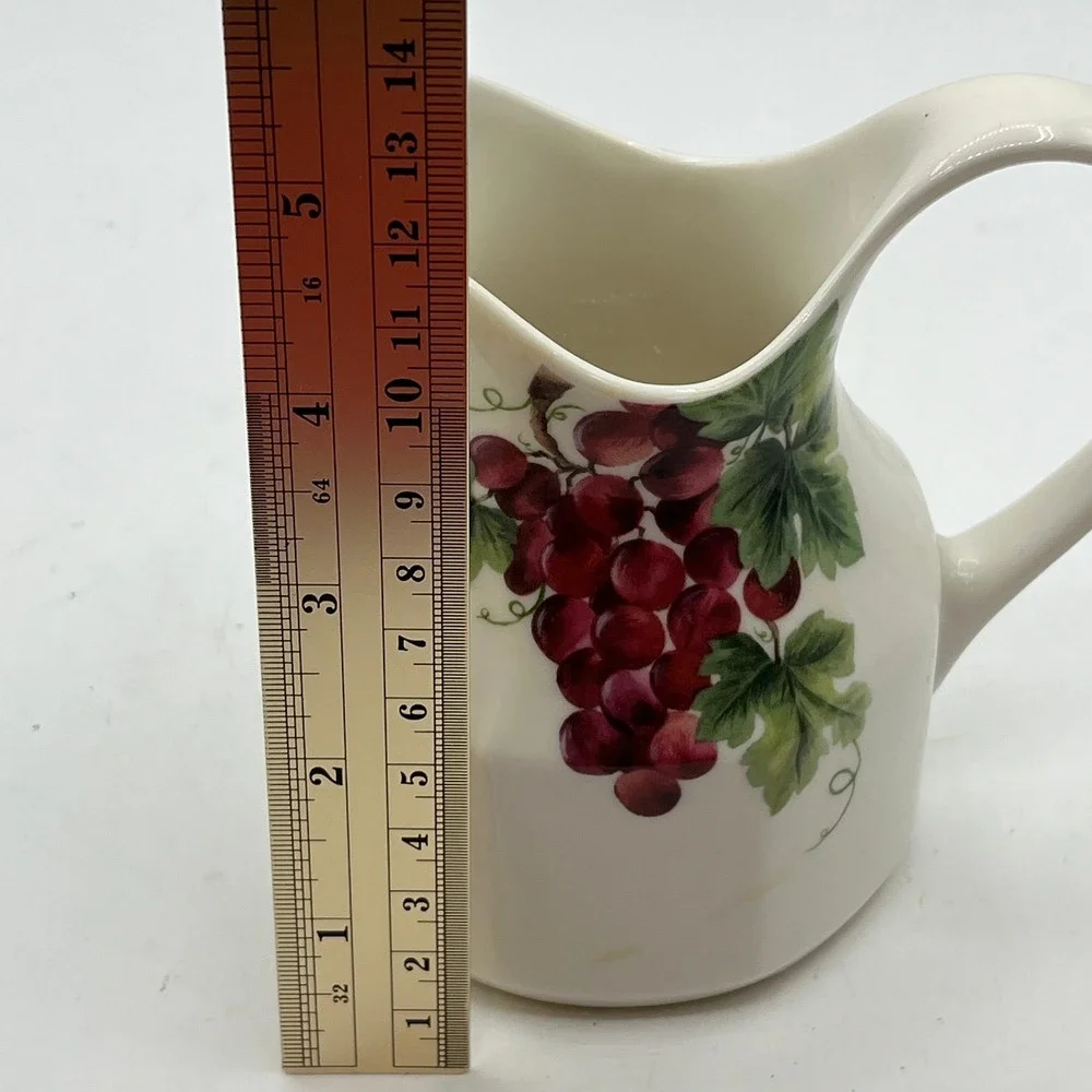 Royal Doulton Vintage Grape Creamer Pitcher Fine China 1994 Fruit Motif Cottage
